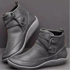 Women’s Waterproof Ankle Boots – Warm Slip-On Winter Shoes