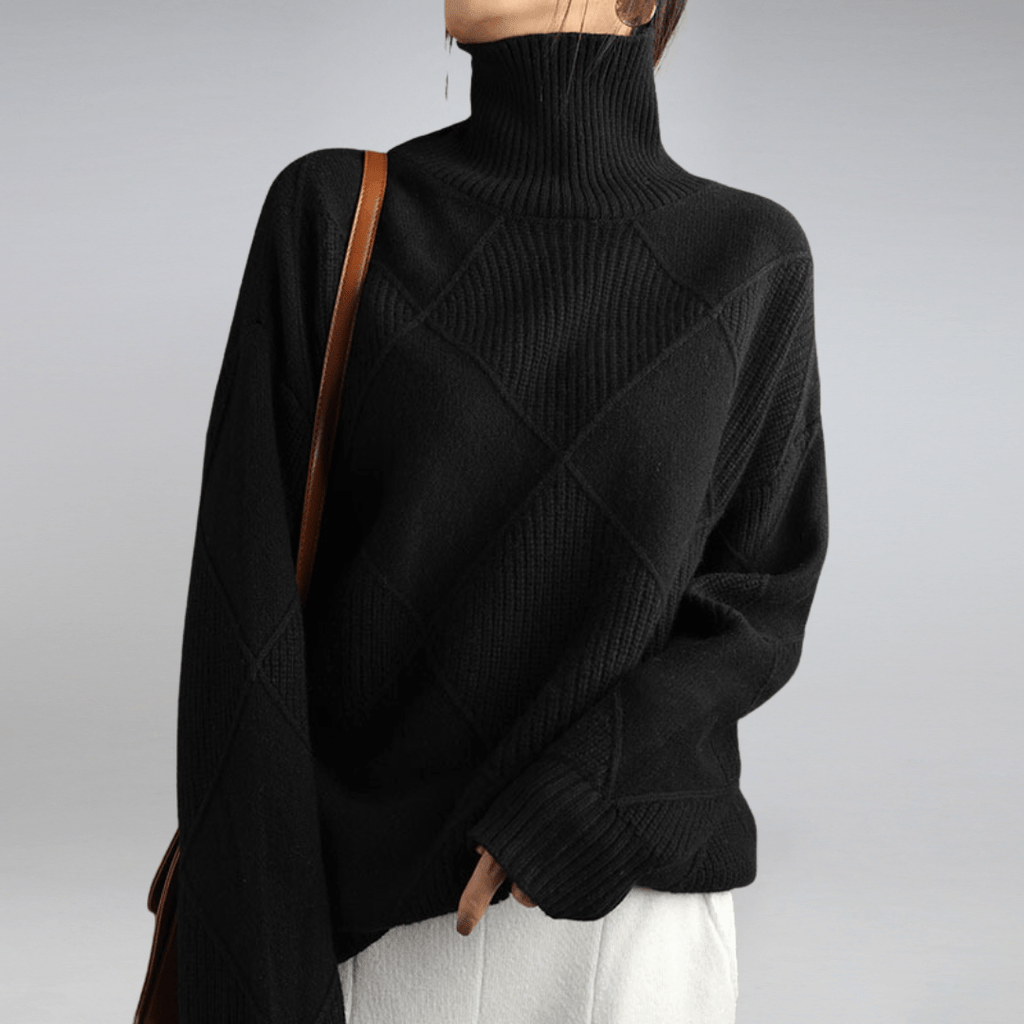 Women’s Cashmere Turtleneck – Elegant Luxury Knit Sweater