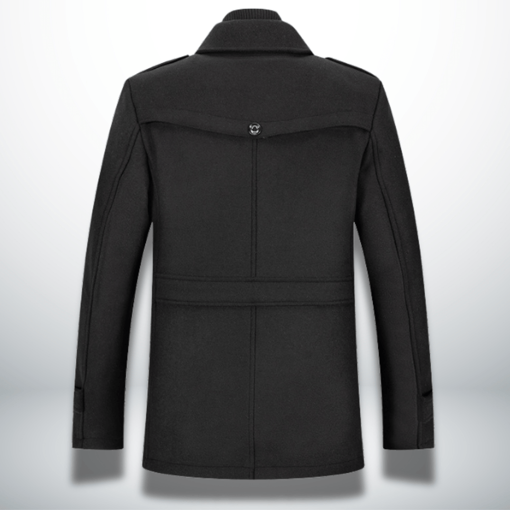 Men’s Double-Layer Collar Coat – Tailored Winter Overcoat