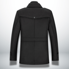 Men’s Double-Layer Collar Coat – Tailored Winter Overcoat