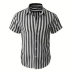 Men's Striped Cotton Shirt – Long Sleeve