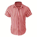 Men's Striped Cotton Shirt – Long Sleeve