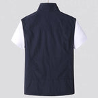 Lightweight Men's Summer Cardigan with Short Sleeves and Quick-Drying