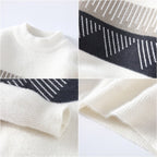 Soft Knit Sweater – Half Turtleneck Fall Pullover