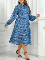 Stylish Printed Midi Dress for Effortless Elegance