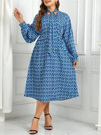 Stylish Printed Midi Dress for Effortless Elegance