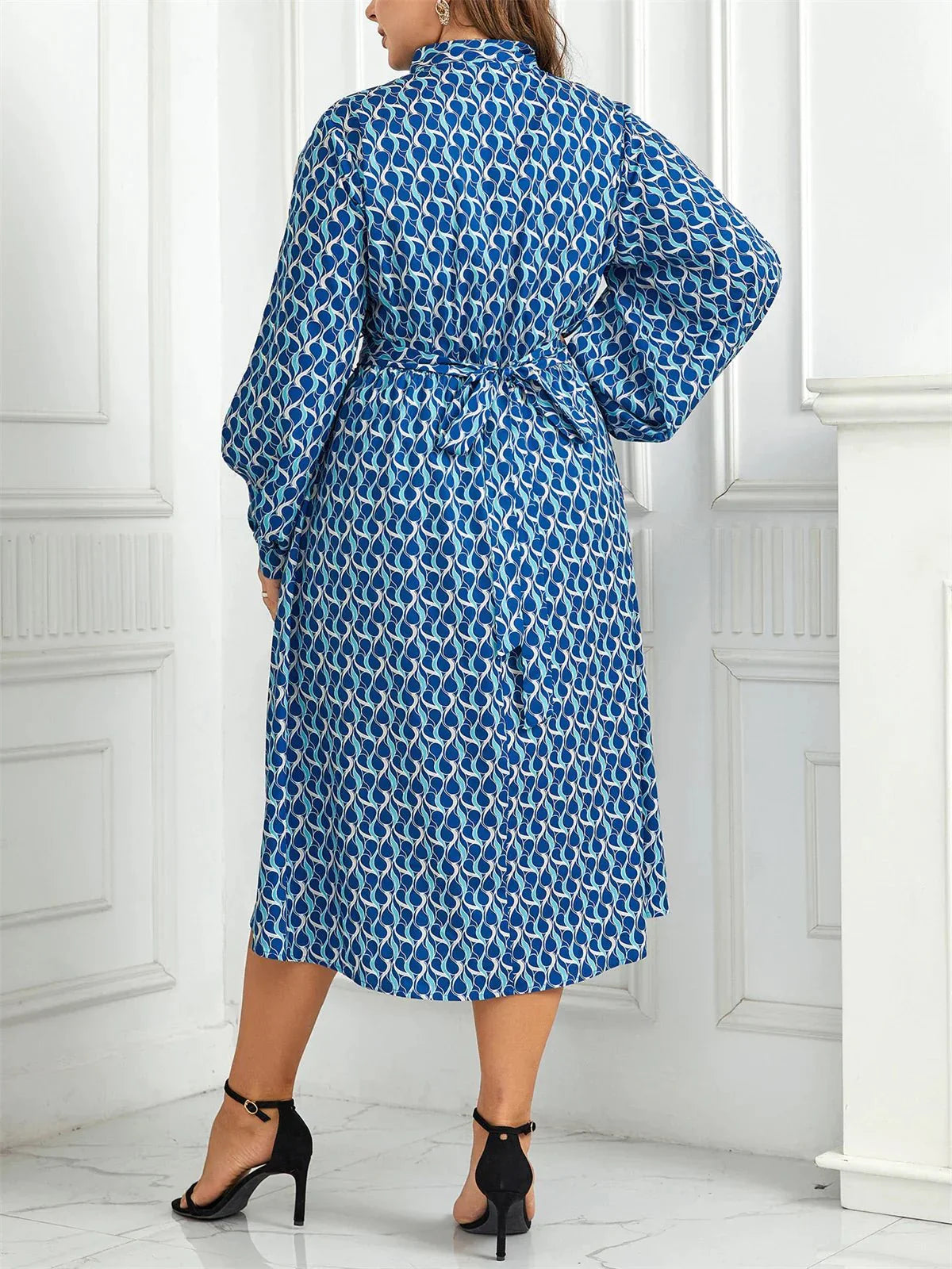Stylish Printed Midi Dress for Effortless Elegance