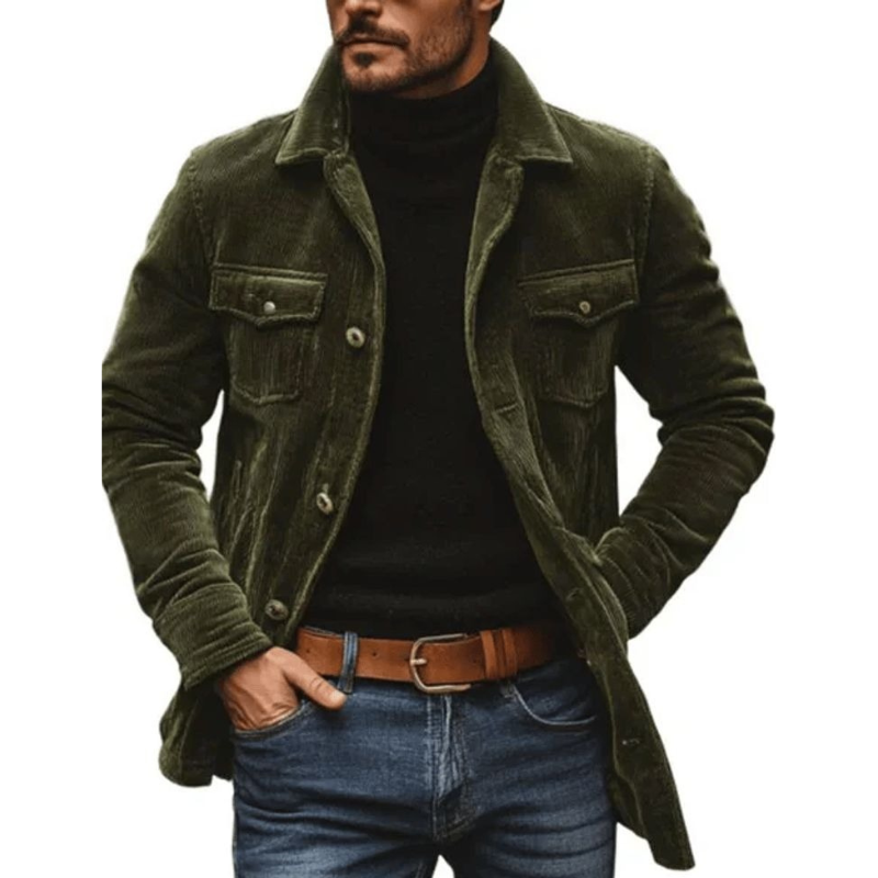 Men’s Retro Corduroy Jacket – Vintage Style & All-Day Comfort