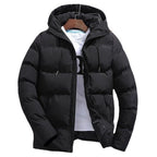 Winter Puffer Jacket Men Bubble Down Hooded Winter Jacket