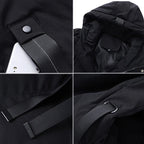Men's Jacket Winter Warm Puffer Bubble Hooded Coat