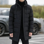 Men's Jacket Winter Warm Puffer Bubble Hooded Coat