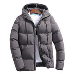 Winter Puffer Jacket Men Bubble Down Hooded Winter Jacket