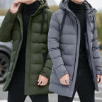 Men's Jacket Winter Warm Puffer Bubble Hooded Coat