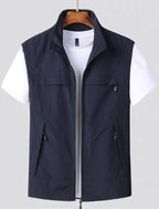Lightweight Men's Summer Cardigan with Short Sleeves and Quick-Drying