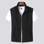 Lightweight Men's Summer Cardigan with Short Sleeves and Quick-Drying