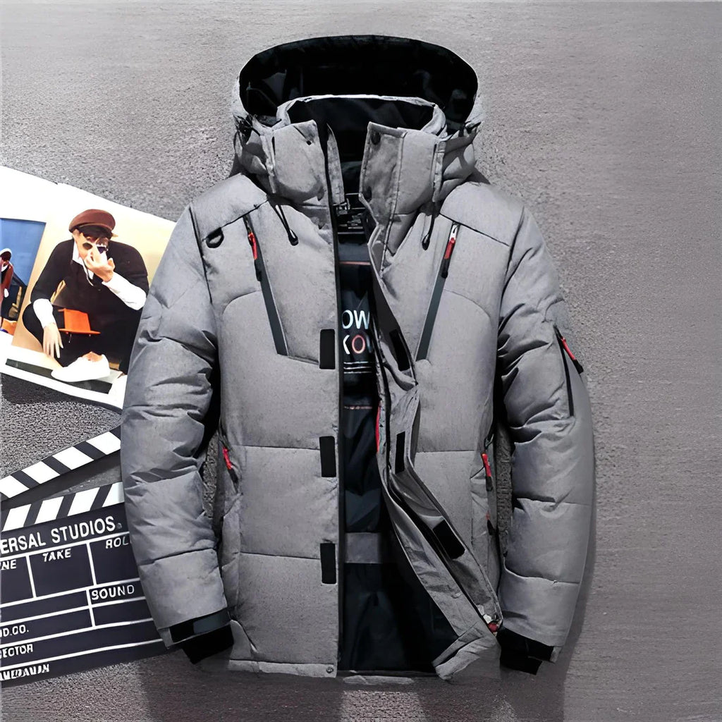 Winter Down Coat Men Duck  Warm  Jacket Overcoat Windbreaker