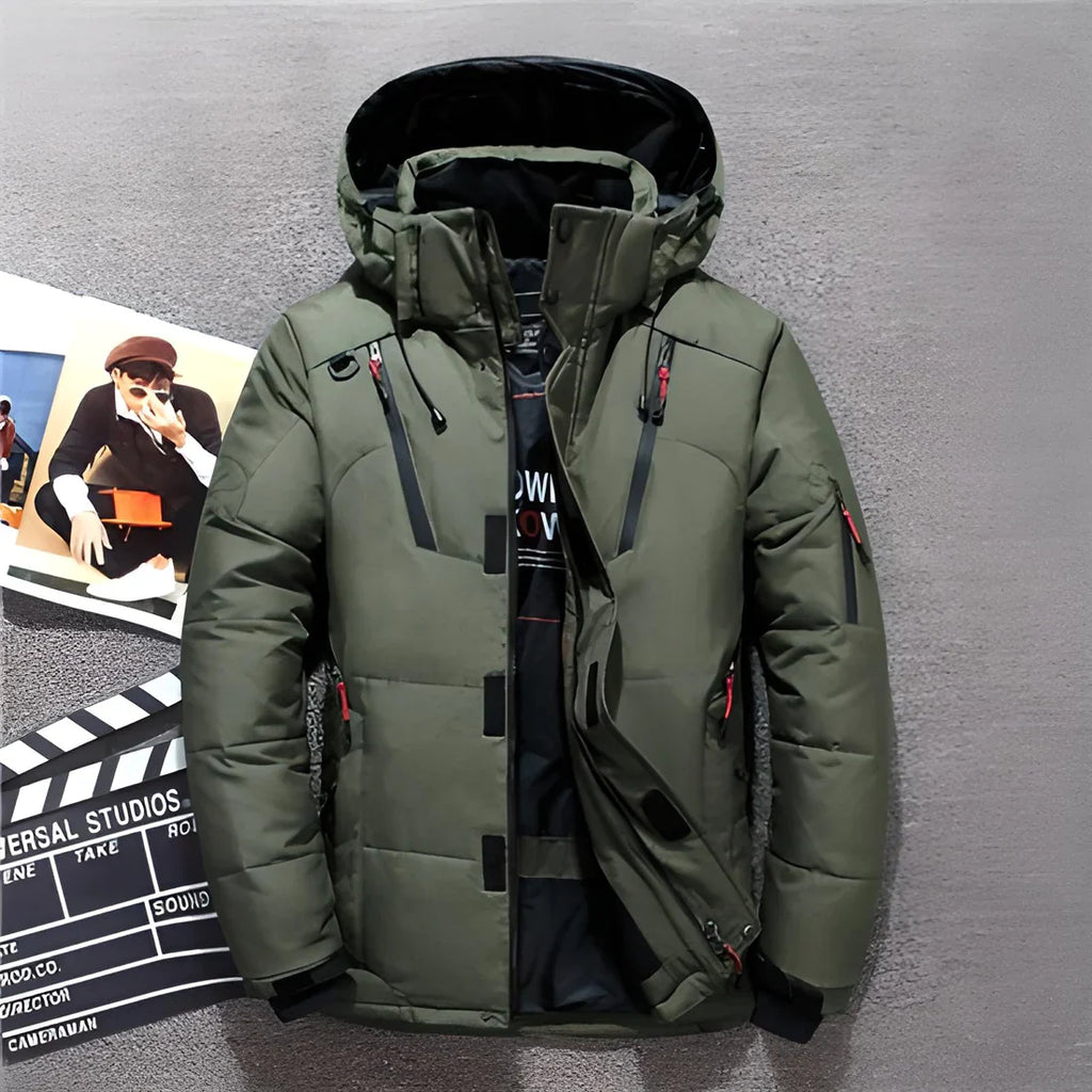 Winter Down Coat Men Duck  Warm  Jacket Overcoat Windbreaker